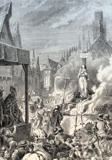 Jeanne d'Arc, the Maid of Orleans or Joan of Arc, 1412-1431, French national heroine and saint of