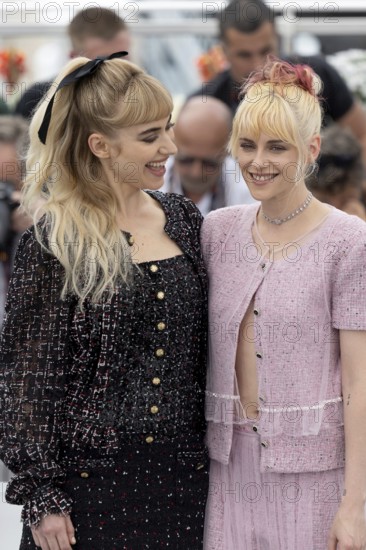 Cannes, France - 16.5.2024: Imogen Poots, Kristen Stewart during the Photocall The Chronology of