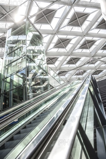 Escalators to the White Station, The Hague, Netherlands