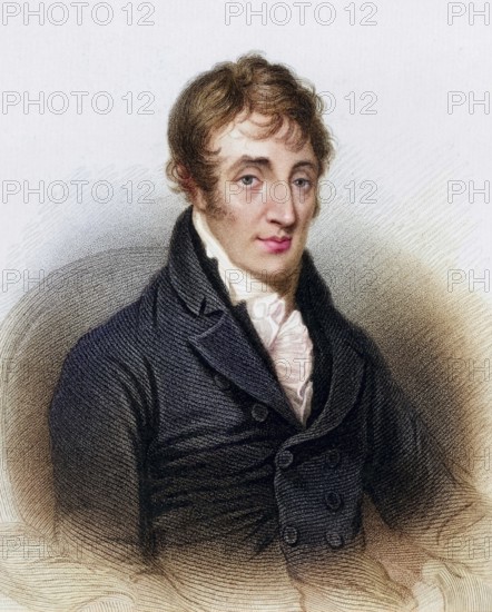 James Grahame (1765-1811), Scottish poet and clergyman. Engraving from A Biographical Dictionary of