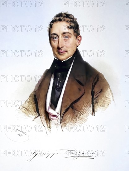 Giuseppe Frezzolini (1789-1861) Italian opera singer (bass) . Father of the soprano Erminia