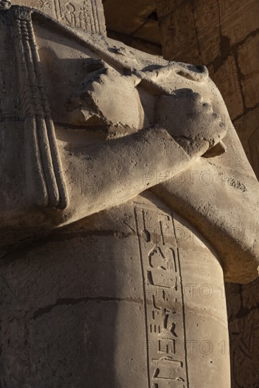 Hieroglyphic relief details from the Ramesseum, memorial temple or mortuary temple of Egyptian