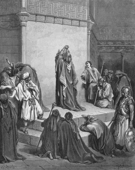 David mourns the death of Absalom, Second Book of Samuel, chapter 18, verse 32, Bible, Old