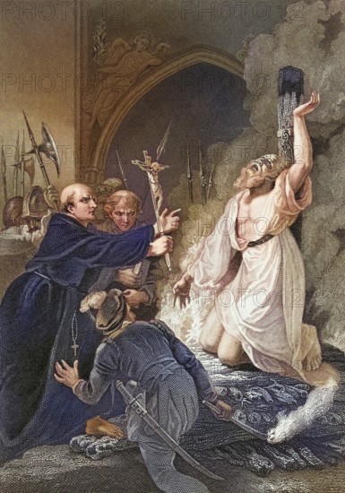 Martyrdom of Archbishop Thomas Cranmer, 21 March 1556, from The National and Domestic History of