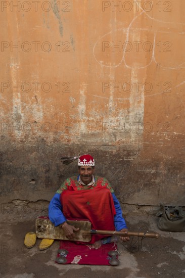 Traditional musician in the medina, man, music, street musician, street music, friendly, travel,