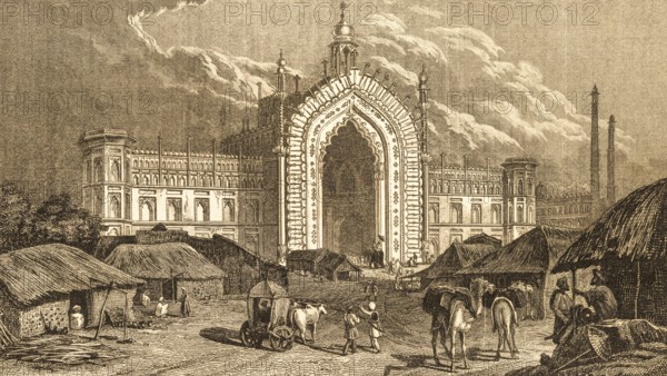 Rumi Darwaza, Lucknow, Uttar Pradesh, India, entrance gate, towers, Turkish model, built 1784,