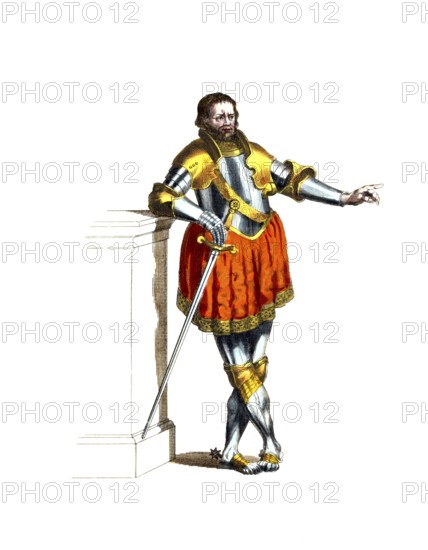 Historical clothing, fashion over time, Pierre du Terrail, Chevalier de Bayard (1476, 30 April