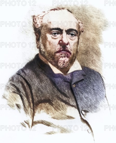(Alexis) Emmanuel Chabrier (1841-1894) . French composer, Historic, digitally restored reproduction