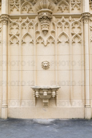 Ornamented wall. Led nice castle (lednice zamek) is built in the 13th century and is today one of