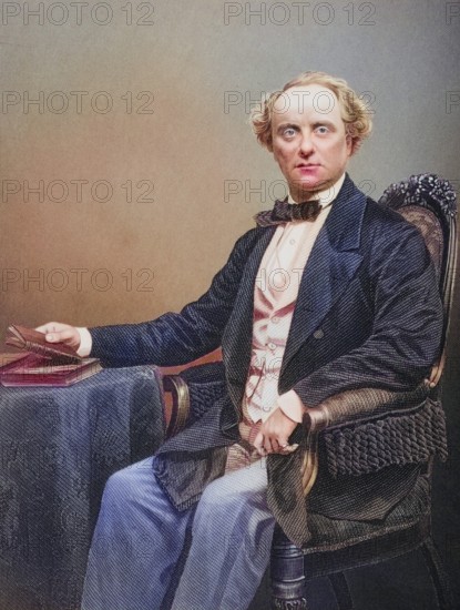 Charles John Kean, 1811-1868, English actor. Painted by DJ Pound after a photograph by Mayall. From