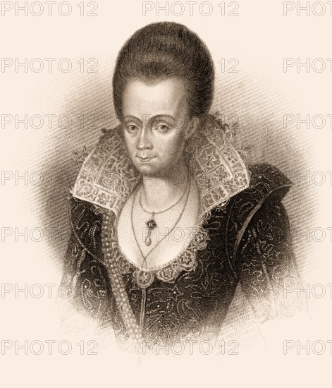Lady Arbella Stuart or Arabella Stewart, 1575-1615, an English noblewoman, considered a possible