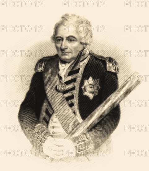 Admiral der Flotte John Jervis, 1. Graf von St. Vincent, 1735-1823, Admiral in der Königlichen