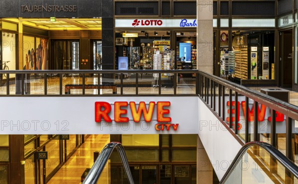 Interior design commercial property, partially vacant Shopping Quartier 205 in Friedrichstrasse and