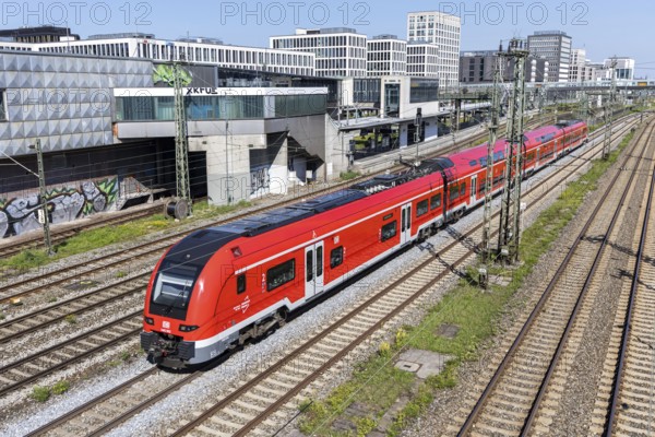 Deutsche Bahn DB Regio Siemens Desiro HC regional train in Munich, Germany