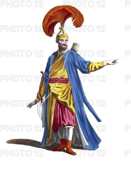 Historical clothing, fashion over the course of time, clothing of the bodyguard of the Grand