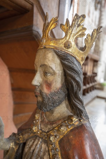 Detailed view of the Palmesel created around 1470, St Mary's Church, Kalbensteinberg, Middle