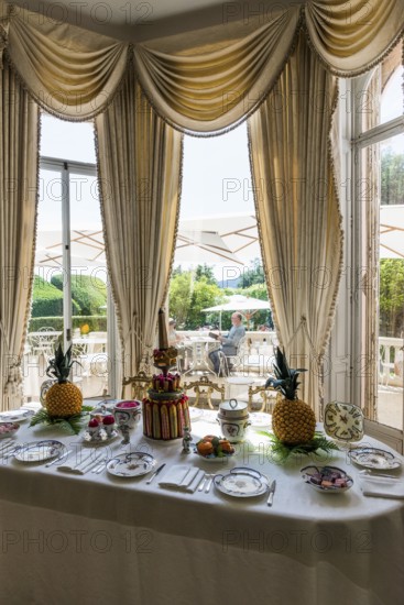 Interior view, Villa Ephrussi de Rothschild, Saint-Jean-Cap-Ferrat, Cap Ferrat, Alpes Maritimes,