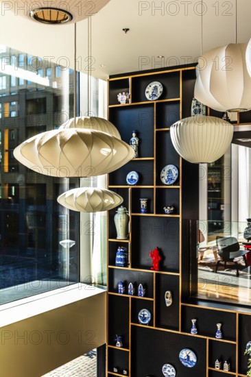 CitizenM Hotel lobby, modern design hotel, Rotterdam, the Netherlands