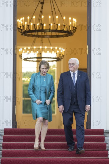 Frank-Walter Steinmeier (President of the Federal Republic of Germany) with his woman Elke