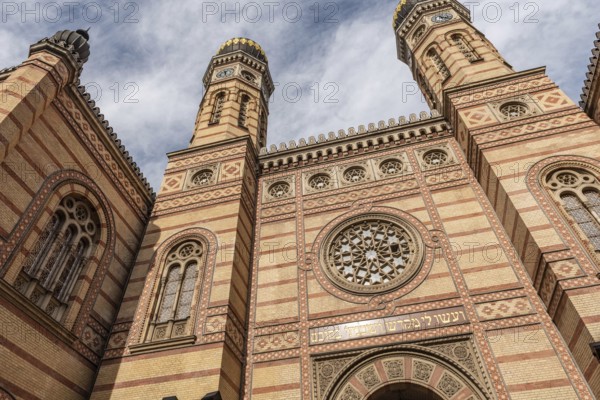 Budapest, Hungary. October 1st 2023 The Dohany Street Synagogue or Great Synagogue is a Moorish