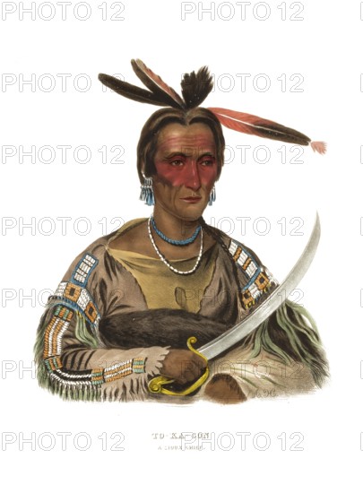 American Indian, Native American, To-Ka-Con, Chief of the Sioux tribe, United States of America,