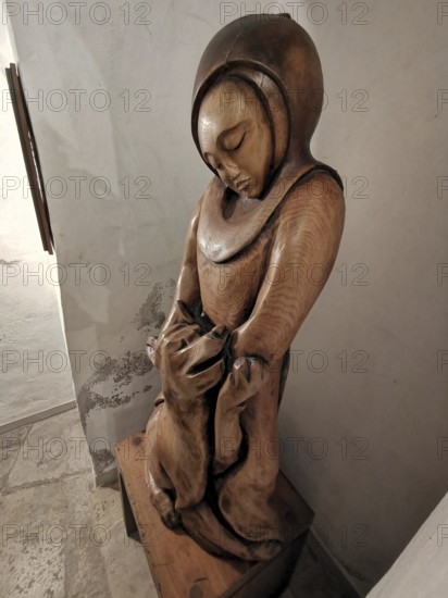 Sculpture, St. Boniface, a former free-world ladies' convent with a collegiate church in