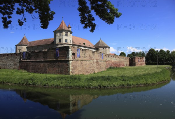 Fogarash Fortress, Cetatea Fagarasului, a historical monument, construction began in 1310, in the