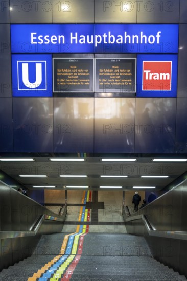 Nationwide warning strike by the trade union Verdi, in the public sector, as here in Essen, at the