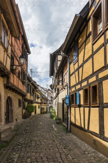 Medieval village and colourful half-timbered houses, Eguisheim, Plus beaux villages de France,
