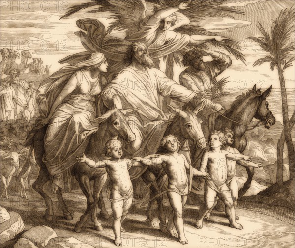 Abrahamic Covenant, Old Testament, by Julius Schnorr von Carolsfeld, 1860