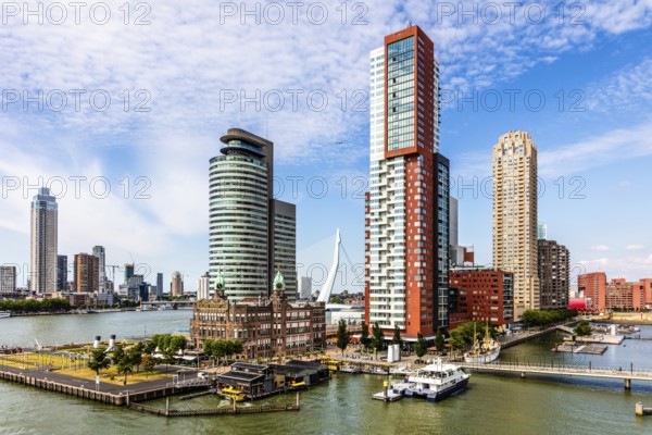 Hotel New York, historic art nouveau building on the Kop van Zuid, former headquarters of the