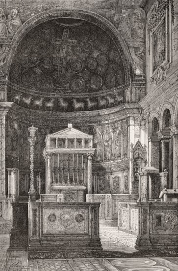 The Basilica of Saint Clement, Rome, Italy, 19th Century