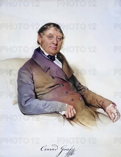 Konrad Graf (1782-1851), German, Austrian piano maker, Historic, digitally restored reproduction