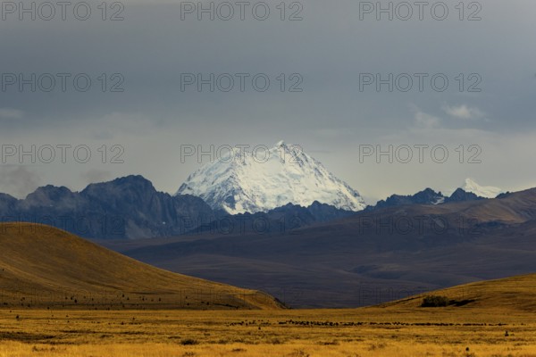 Majestic snow-capped Mount Cook surrounded by dramatic landscapes in the Canterbury region of New