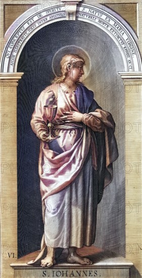 The Apostle John, according to the New Testament a disciple of Jesus Christ and identified in