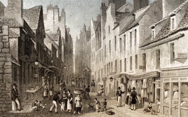 St Mary's Wynd, from the Pleasance, Edinburgh, Scotland, 19th century, from Modern Athens by Th. H.
