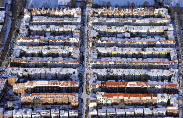 Europe, Germany, Schleswig-Holstein, Lübeck, aerial view, city view, residential area, house,