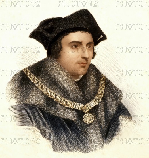 Thomas Morus or More, 1478 - 1535, an English statesman, humanist writer and a saint and martyr of