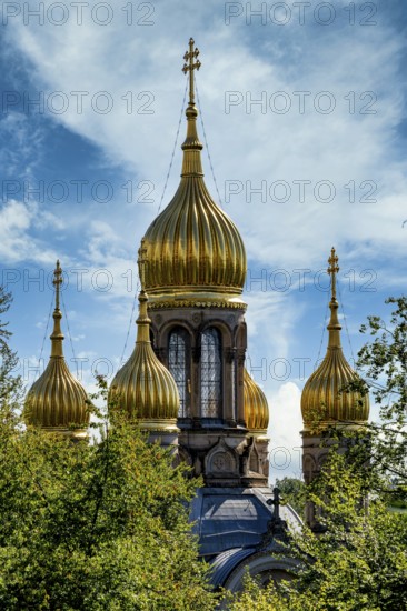 Russian Orthodox Church of St Elisabeth on the Neroberg, Wiesbaden, Hesse, Germany