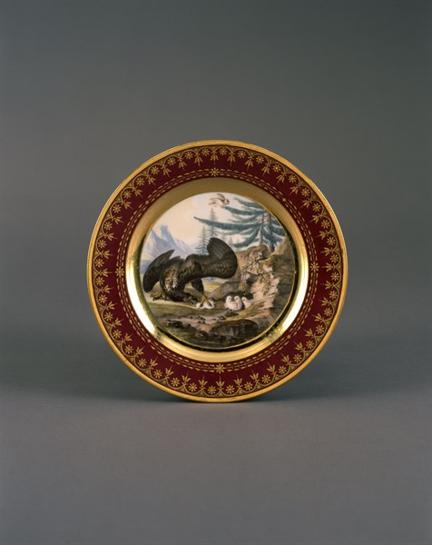 Caron, plate from the Cambacérès crockery set