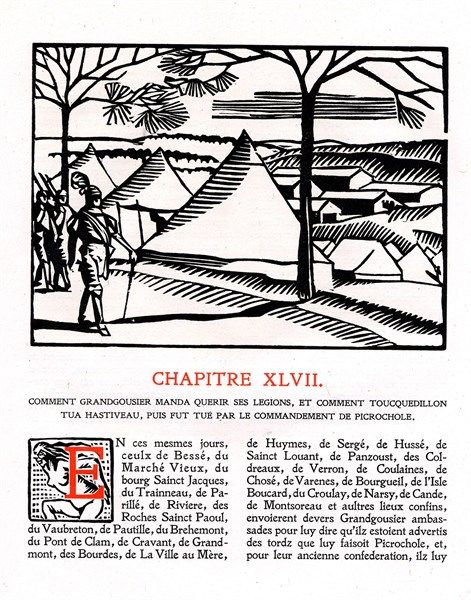 Rabelais : Chapitre 47 de "La vie très horrificque du Grand Gargantua"