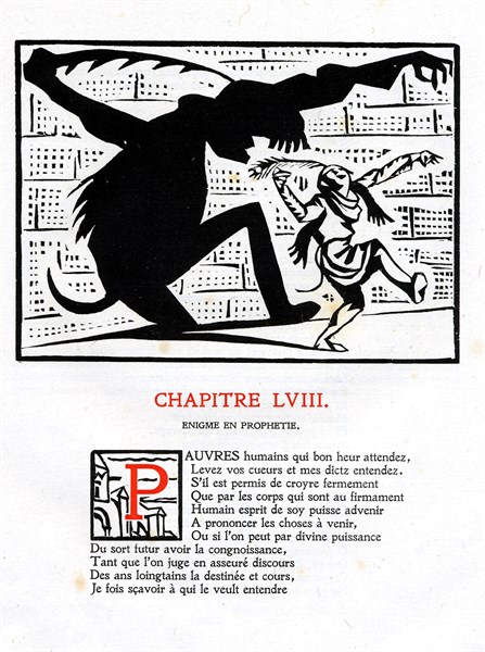Rabelais : Chapitre 58 de "La vie très horrificque du Grand Gargantua"