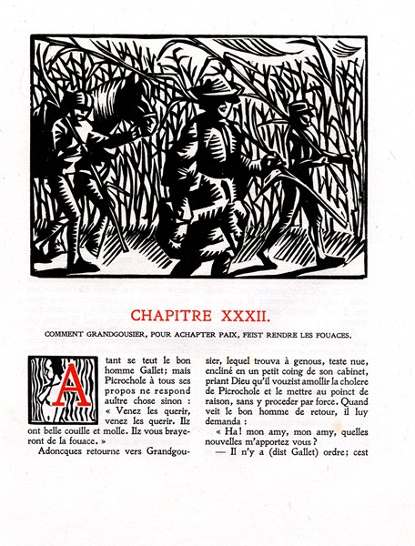 Rabelais : Chapitre 32 de "La vie très horrificque du Grand Gargantua"