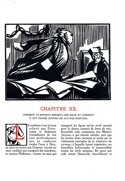 Rabelais : Chapitre 20 de "La vie très horrificque du Grand Gargantua"