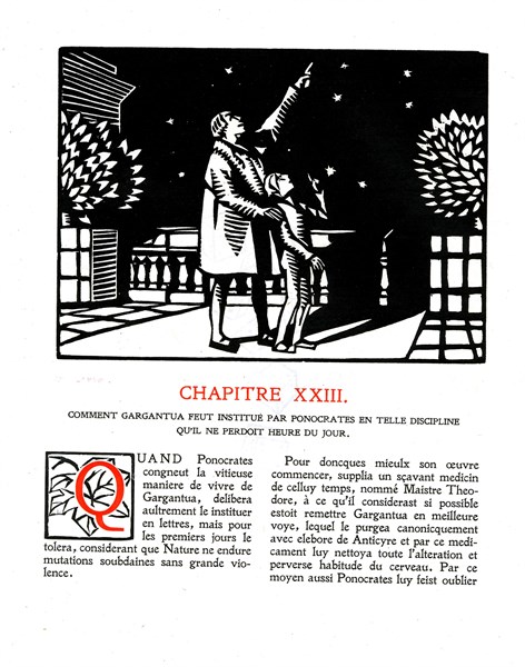 Rabelais : Chapitre 23 de "La vie très horrificque du Grand Gargantua"