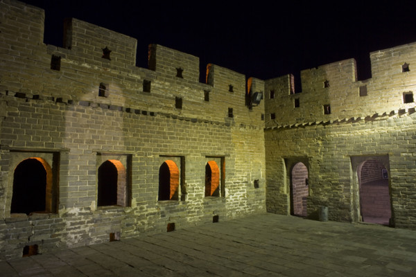Night Scene of Great Wall in Badaling