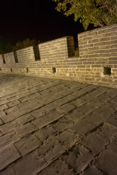 Night Scene of Great Wall in Badaling
