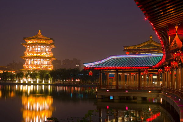 Night Scene of Tang Paradise,Xi'an