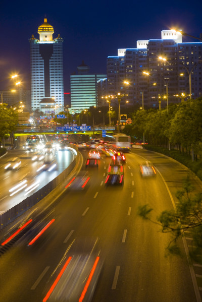 Night Scene of Finance Area of Beijing