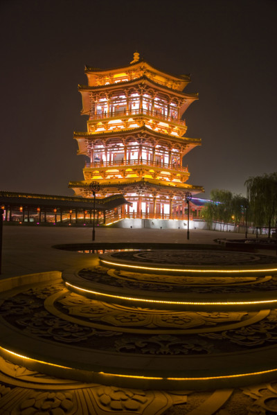 Night Scene of Tang Paradise,Xi'an